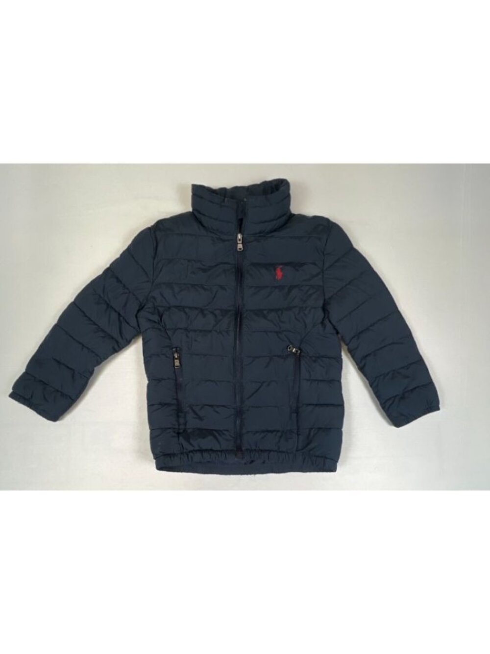 Polo Ralph Lauren Boys Navy Blue Quilted Full Zip Puffer Jacket Size 4T